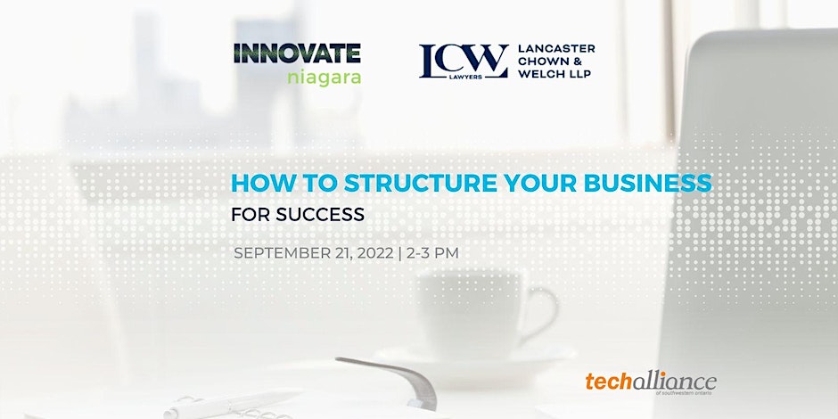 how to structure your business for success.