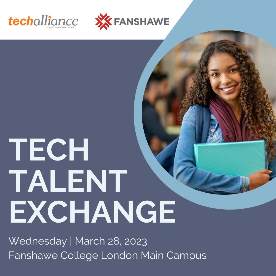 tech talent exchange flyer.
